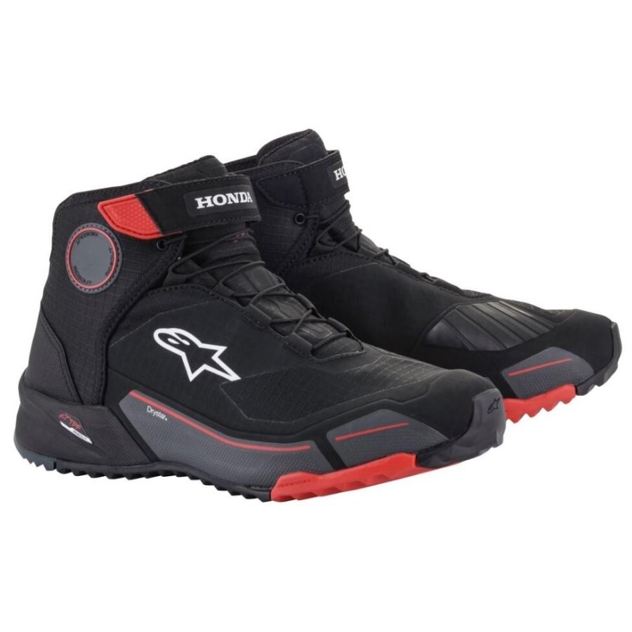 HONDA RIDING GEAR ホンダ ライディングギア 【alpinestars×HONDA】CR-X DRYSTAR(R)［CR-X ドライスター ブラック／レッド／グレー］ライディングシューズ | ホンダ