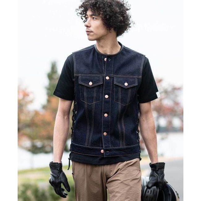 KADOYA カドヤ K'S ブラック レザー ベスト 3L　牛革　バイクウエア Amazon | カドヤ(KADOYA) K'S LEATHER バイク用レザーベスト ZC