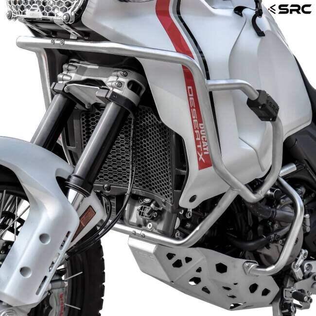 SRC エスアールシー クラッシュバー(エンジンガード) アッパー＆ロワー セット FOR Desert X DesertX DUCATI ドゥカティ エンジンガード フレーム