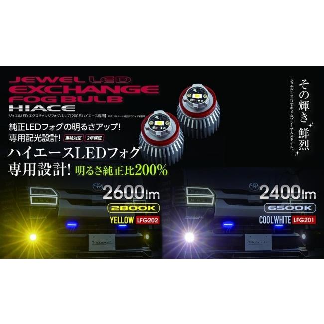 Valenti バレンティ ジュエルLEDエクスチェンジフォグバルブ タイプ：6500K LEDヘッドライトバルブ 灯火類 電装系の画像