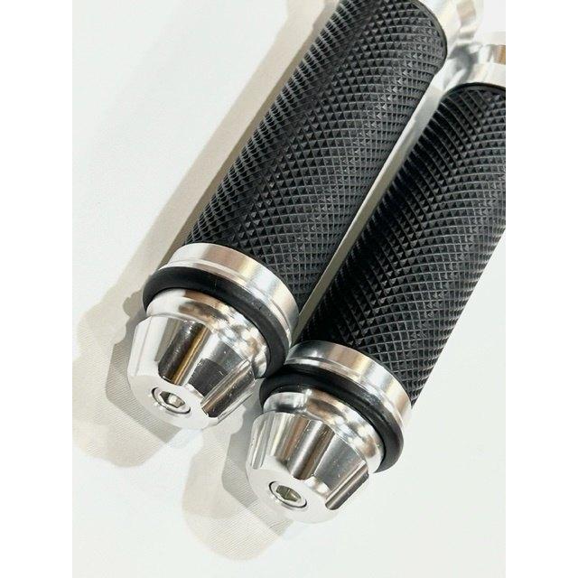 SPUNKY’S スパンキーズ アルミラバーグリップ カラー：シルバー ジャイロキャノピー ジャイロUP ジャイロX HONDA ホンダ グリップ ハンドル | ブランド登録なし | 03