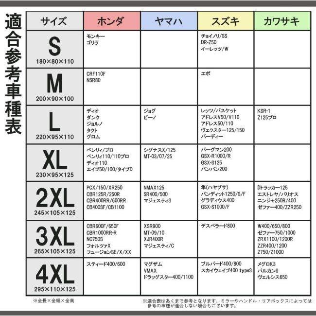 RISE CORPORATION ライズコーポレーション バイクカバー 3XLサイズ HONDA ホンダ YAMAHA ヤマハ SUZUKI スズキ KAWASAKI カワサキ 保管・盗難防止用品 | ライズコーポレーション | 08