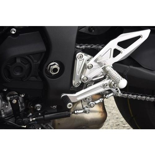 AGRAS アグラス バックステップ アルマイトカラー：ゴールド / ステップバータイプ：MFJ-B(標準) ステップバーエンドカラー：ホワイト ZX-10R ステップ 足回り | Agras | 01