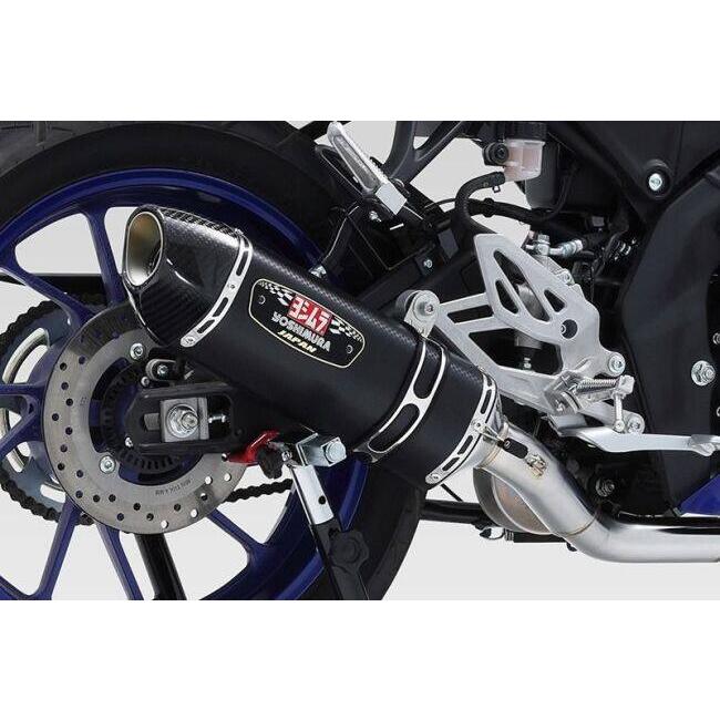 YOSHIMURA ヨシムラ 機械曲R-77Sサイクロン EXPORT SPEC 政府認証 タイプ：SSC(ステンレスカバー／カーボンエンドタイプ) MT-125 XSR125 YZF-R125 YZF-R15 | ヨシムラ | 09
