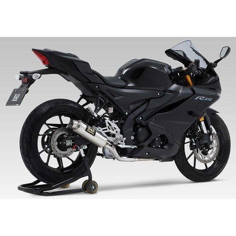YOSHIMURA ヨシムラ 機械曲GP-MAGNUMサイクロン EXPORT SPEC 政府認証 タイプ：STB(チタンブルーカバー) YZF-R15 YZF-R125 MT-125 XSR125 YAMAHA ヤマハ | ヨシムラ