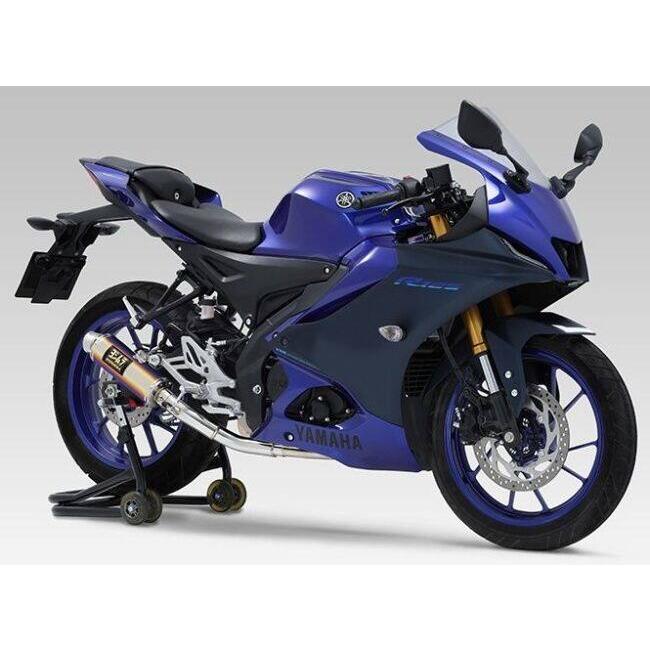 YOSHIMURA ヨシムラ 機械曲GP-MAGNUMサイクロン EXPORT SPEC 政府認証 タイプ：STB(チタンブルーカバー) YZF-R15 YZF-R125 MT-125 XSR125 YAMAHA ヤマハ | ヨシムラ | 05