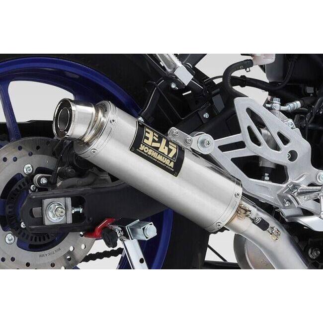 YOSHIMURA ヨシムラ 機械曲GP-MAGNUMサイクロン EXPORT SPEC 政府認証 タイプ：STB(チタンブルーカバー) YZF-R15 YZF-R125 MT-125 XSR125 YAMAHA ヤマハ | ヨシムラ | 09