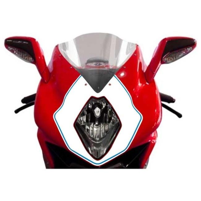 MDF エムディーエフ フロントゼッケン アタッカーモデル カラー：ホワイト＆ブルー F3 675 800 MV AGUSTA アグスタ グラフィックキット 外装 | MDF | 02