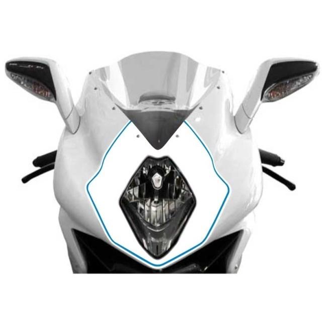 MDF エムディーエフ フロントゼッケン アタッカーモデル カラー：ホワイト＆ブルー F3 675 800 MV AGUSTA アグスタ グラフィックキット 外装 | MDF | 03