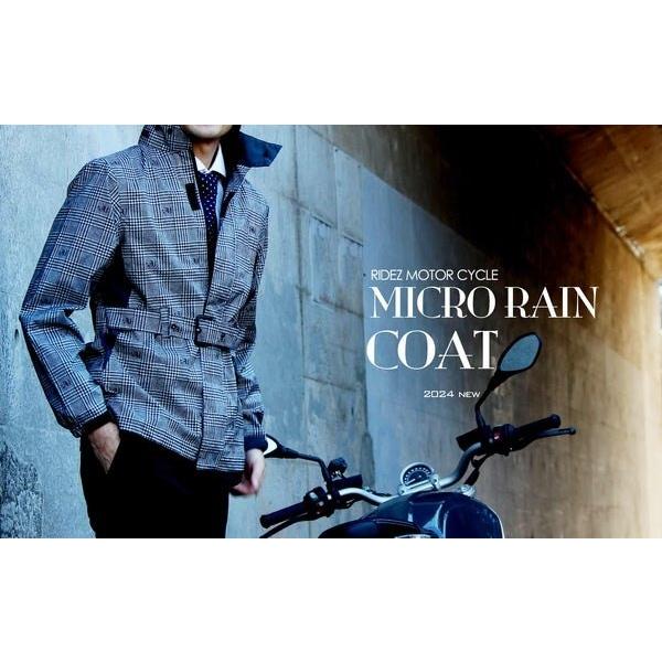 RIDEZ ライズ バイク用 レインコート MICRO RAIN COAT サイズ：L