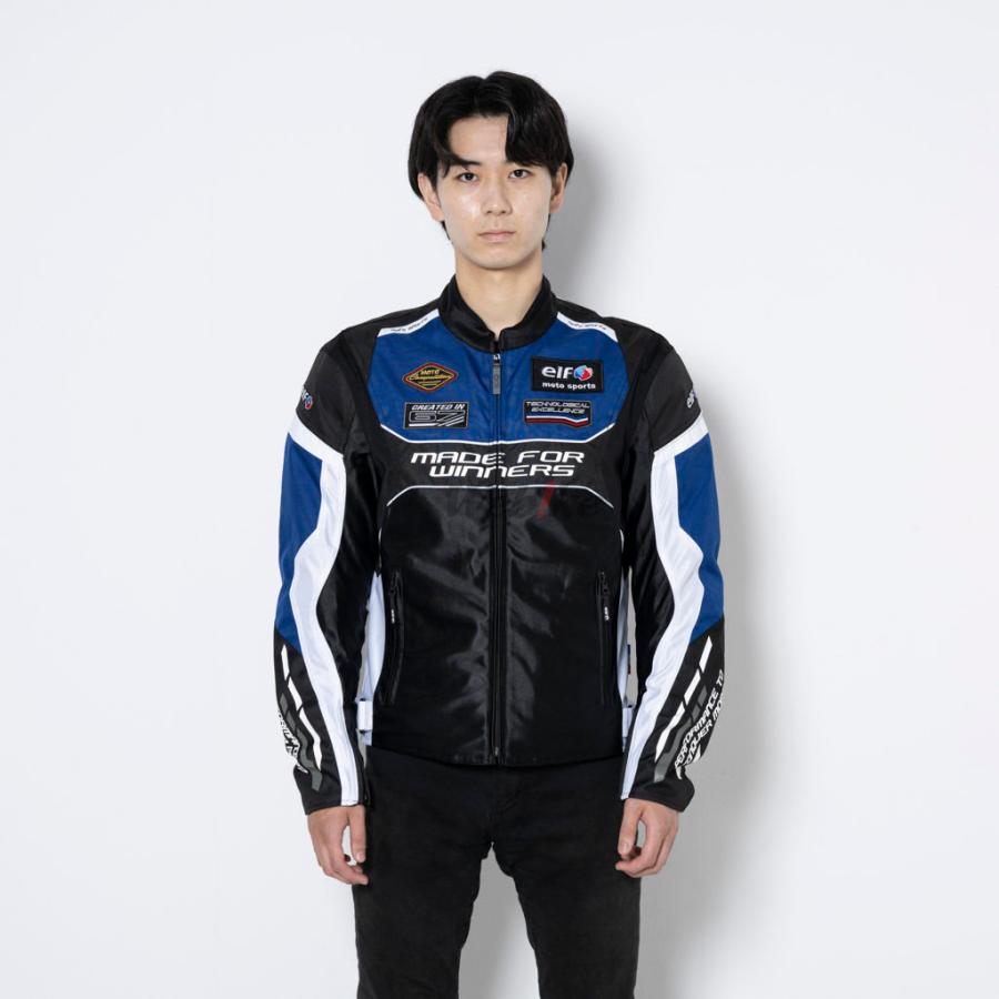 elf サイクルジャケット LLサイズ 青 elf バイクレーシングジャケット LLサイズ ブルー - メルカリ
