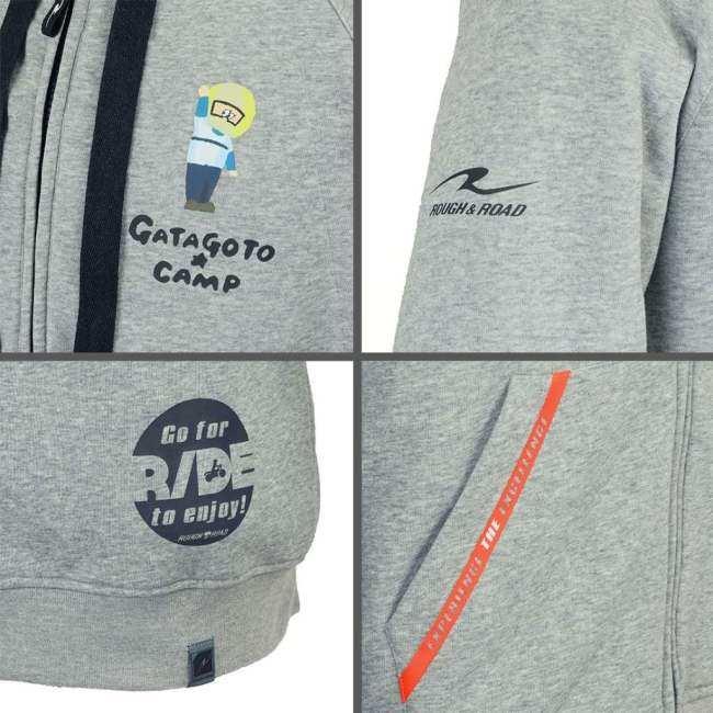 ROUGH＆ROAD ラフ＆ロード ラフライドZIPパーカー エアスルーパッドセット サイズ：LL オールシーズンジャケット ジャケット アパレルの画像