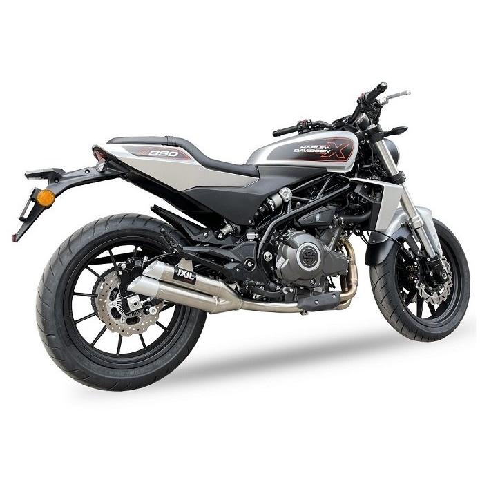 IXIL イクシル スリップオンマフラー デュアルハイパーロー コンプリート：マットポリッシュ(L3X) X350 HARLEY-DAVIDSON ハーレーダビッドソン マフラー | ブランド登録なし
