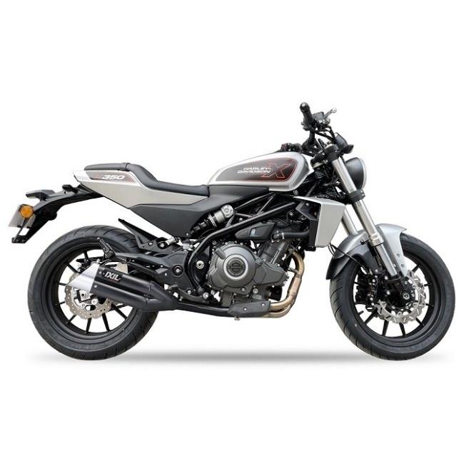 IXIL イクシル スリップオンマフラー デュアルハイパーロー コンプリート：ブラックHTペイント(L3XB) X350 HARLEY-DAVIDSON ハーレーダビッドソン マフラー | ブランド登録なし | 01