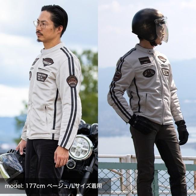 DEGNER デグナー テキスタイルフルメッシュジャケット／Textile