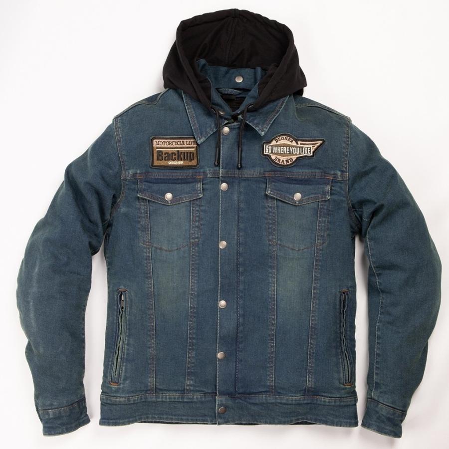 DEGNER（デグナー） フード付デニムジャケット／Denim Jacket with