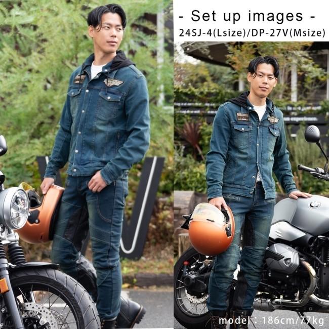 DEGNER（デグナー） フード付デニムジャケット／Denim Jacket with