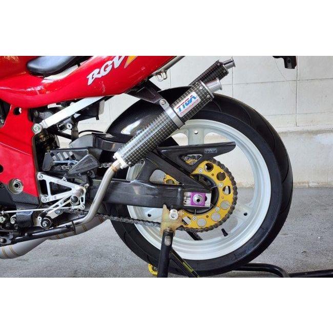 TYGA PERFORMANCE タイガパフォーマンス カーボン製スイングアームカバー ペア  RVG250 VJ23 RGV250 Gamma SUZUKI スズキ スイングアームカバー・プロテクターの画像