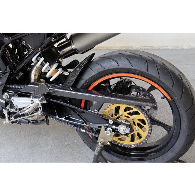 TYGA PERFORMANCE タイガパフォーマンス カーボン製チェーンガード セット KTM RC125/200/390 RC390 RC200 RC125 チェーンガード フレームの画像