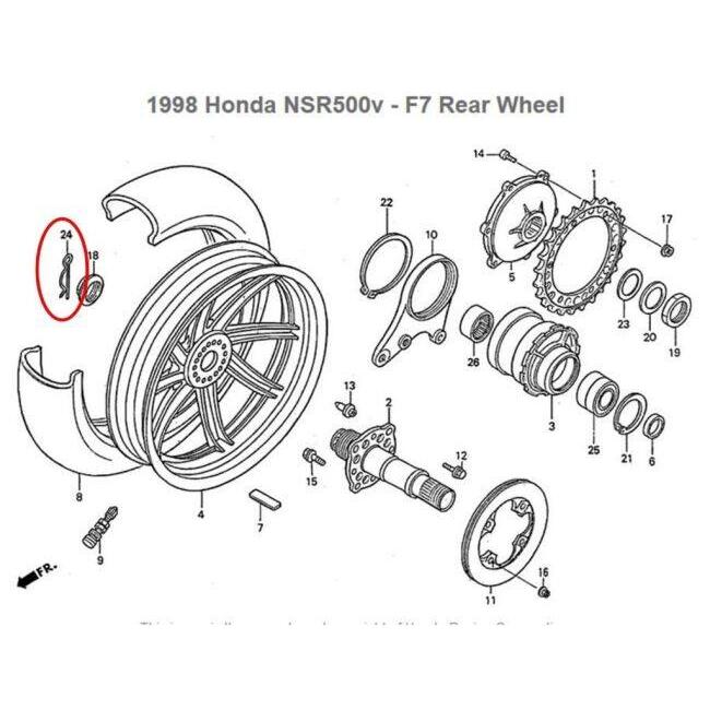 TYGA PERFORMANCE タイガパフォーマンス Rクリップ 42mm HRC スタイル NSR500V RS250R VFR750 RVF750 VFR400 NSR250R RVF400 HONDA ホンダ ベータピン | TYGA Performance | 02