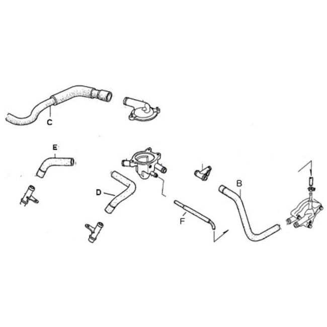 TYGA PERFORMANCE タイガパフォーマンス ラジエーターホースキット 6ピース HONDA CBR250RR MC22 ホンダ ラジエーター 冷却関連 エンジン | TYGA Performance | 02