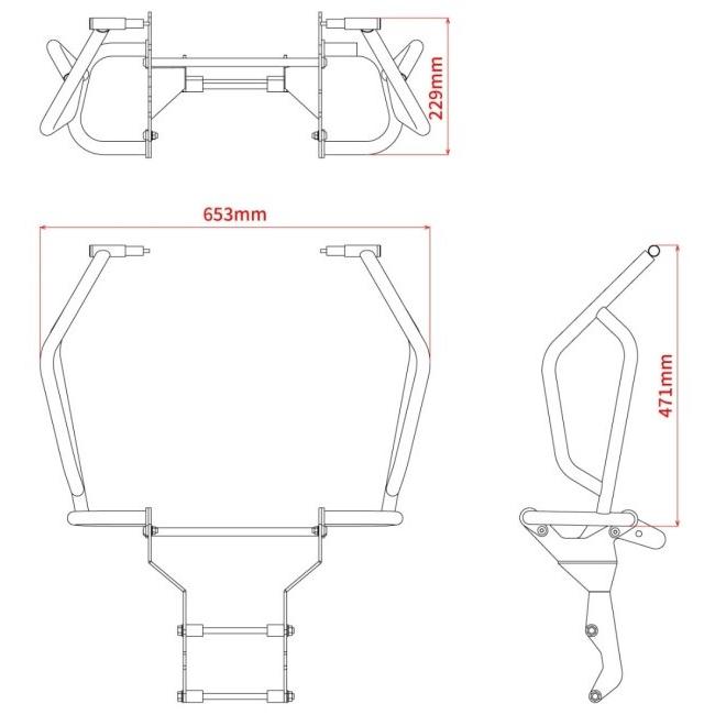 ZETA ジータ ジータレーシング(ZETA RACING) パイプタンクガード CRF250RALLY CRF250RALLY(S) CRF300L RALLY HONDA ホンダ HONDA ホンダ HONDA ホンダ｜webike｜07