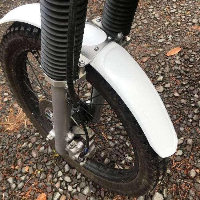 工房きたむら コウボウキタムラ フロントダウンフェンダー カラー：白 セロー225 セロー250 トリッカー YAMAHA ヤマハ フロントフェンダー フェンダー関連 外装 | 工房きたむら | 05