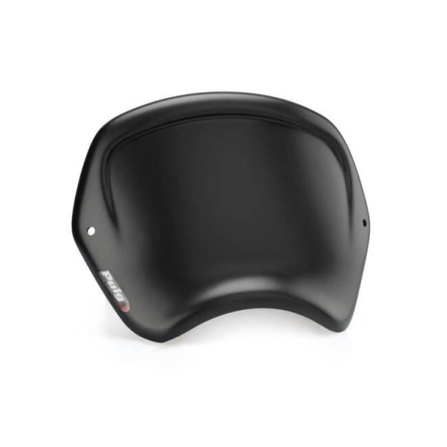 Puig プーチ フロントパネル(ABS樹脂)トップブリッジマウント汎用タイプ カラー：ブラック メーターバイザー カウル関連 外装_4
