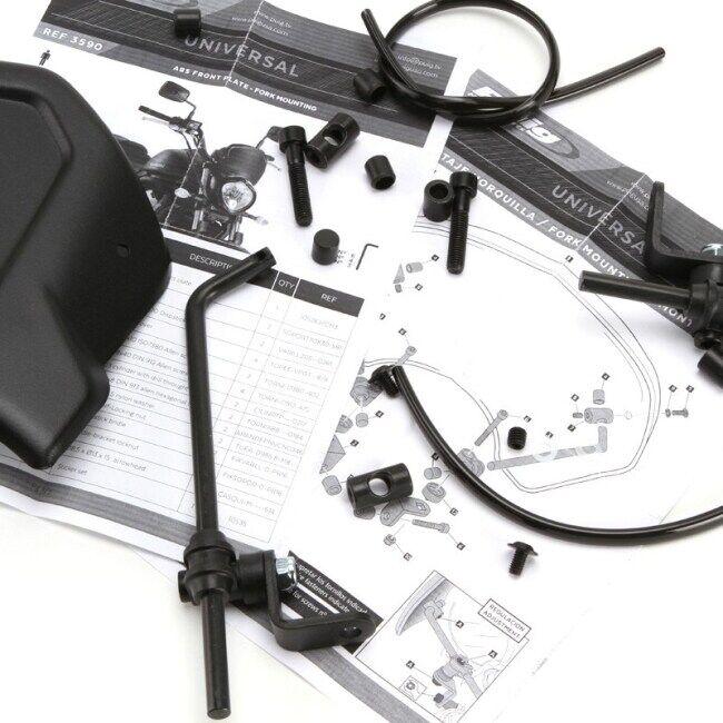 Puig（プーチ） フロントパネル(アルミ)トップブリッジマウント汎用