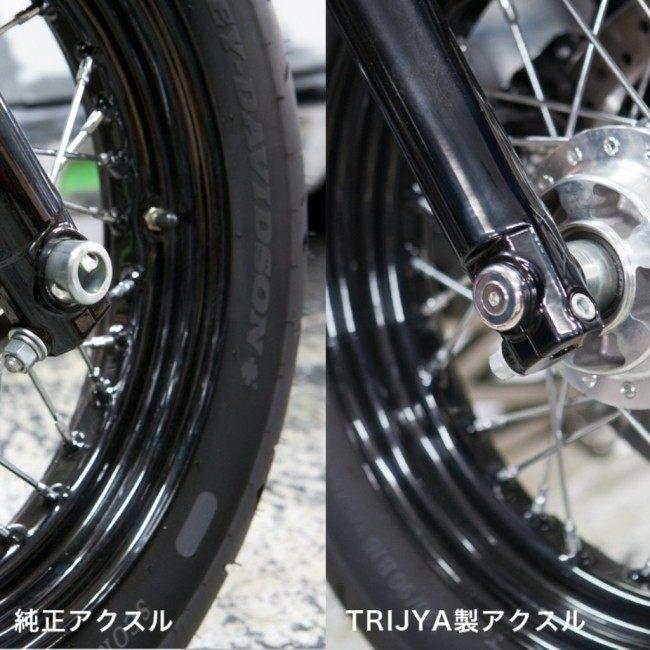 TRIJYA トライジャ アクスルシャフト カラー：ポリッシュ HARLEY-DAVIDSON ハーレーダビッドソン ホイール関連 足回り | ブランド登録なし | 07