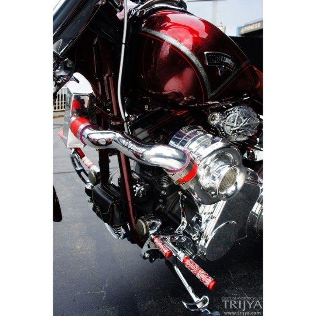 TRIJYA トライジャ ウインカーステー カラー：ブラック SOFTAIL FXCW