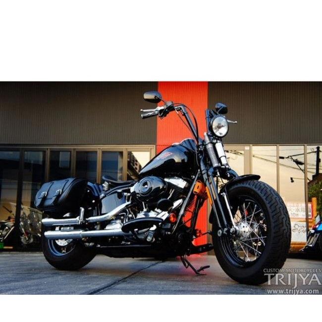 TRIJYA トライジャ ウインカーステー カラー：ブラック SOFTAIL FXCW