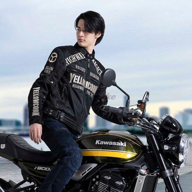 YELLOW CORN メッシュジャケット Lツーリングライダース プロテクター