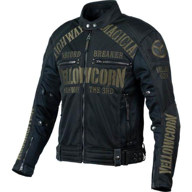 YB4105 ブラック/ガンメタ Lサイズ メッシュジャケット イエローコーン YeLLOW CORN（イエローコーン） YB-4105 メッシュジャケット サイズ：L