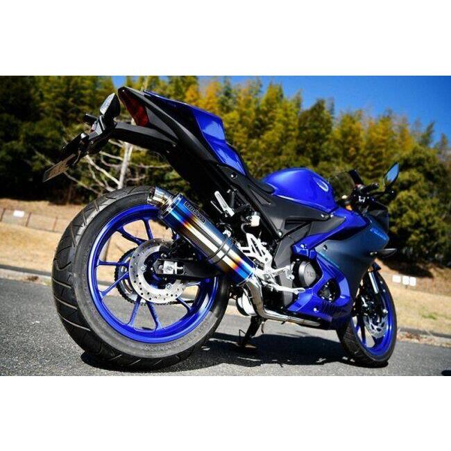 BEAMS ビームス R-EVO フルエキゾーストマフラー サイレンサー：ヒートチタン YZF R-125 R-15 YAMAHA ヤマハ マフラー | BEAMS | 01