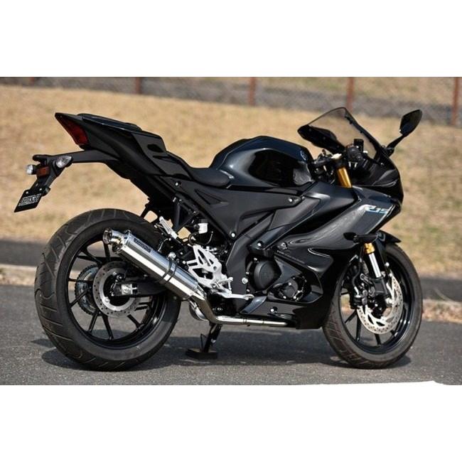 BEAMS ビームス R-EVO フルエキゾーストマフラー サイレンサー：ステンレス YZF R-125 R-15 YAMAHA ヤマハ マフラー_3