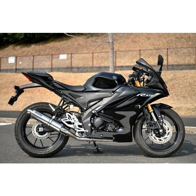 BEAMS ビームス R-EVO フルエキゾーストマフラー サイレンサー：ステンレス YZF R-125 R-15 YAMAHA ヤマハ マフラー_4
