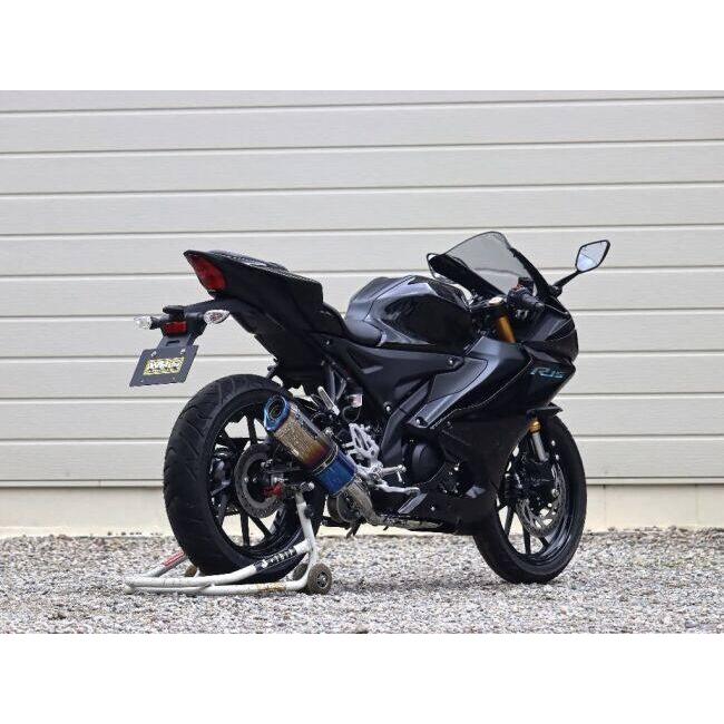 WR’S ダブルアールズ SS-OVALチタンサイレンサーフルエキゾースト サイレンサー仕様：焼き色チタン YZF-R15 YZF-R125 MT-125 YAMAHA ヤマハ マフラー | WR'S | 01