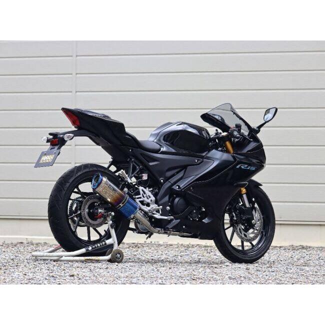 WR’S ダブルアールズ SS-OVALチタンサイレンサーフルエキゾースト サイレンサー仕様：焼き色チタン YZF-R15 YZF-R125 MT-125 YAMAHA ヤマハ マフラー | WR'S | 02