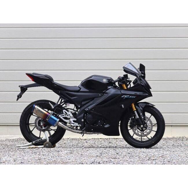 WR’S ダブルアールズ SS-OVALチタンサイレンサーフルエキゾースト サイレンサー仕様：焼き色チタン YZF-R15 YZF-R125 MT-125 YAMAHA ヤマハ マフラー | WR'S | 03