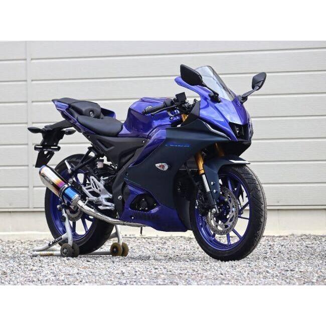 WR’S ダブルアールズ SS-OVALチタンサイレンサーフルエキゾースト サイレンサー仕様：焼き色チタン YZF-R15 YZF-R125 MT-125 YAMAHA ヤマハ マフラー | WR'S | 05