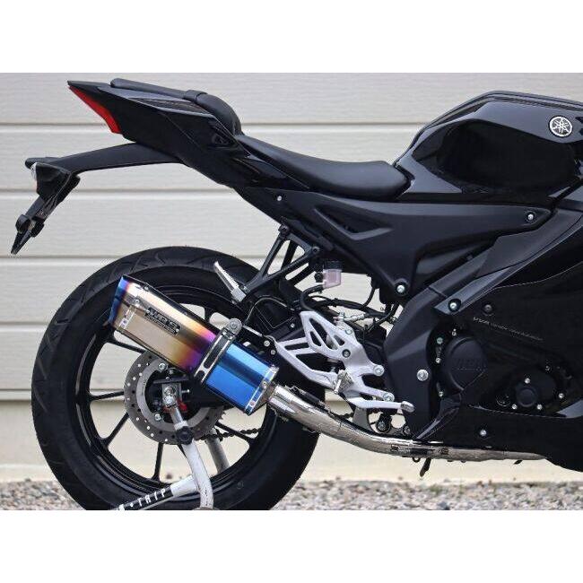 WR’S ダブルアールズ SS-OVALチタンサイレンサーフルエキゾースト サイレンサー仕様：焼き色チタン YZF-R15 YZF-R125 MT-125 YAMAHA ヤマハ マフラー | WR'S | 06
