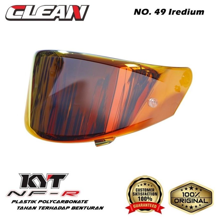 Clean クリーン Helmet Visor Iridium No.49 Color：Revo Red NF-R NZ-Race NX-Race ヘルメットシールド ヘルメット | ブランド登録なし