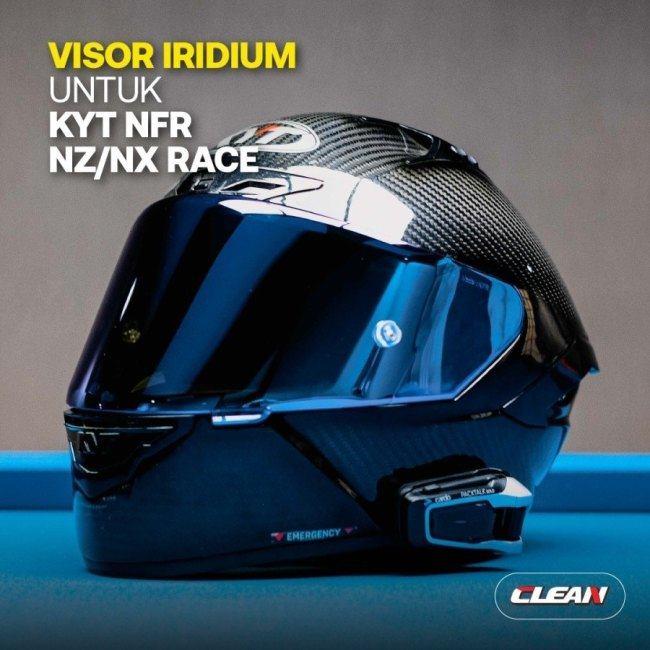Clean クリーン Helmet Visor Iridium No.49 Color：Revo Blue NF-R NZ