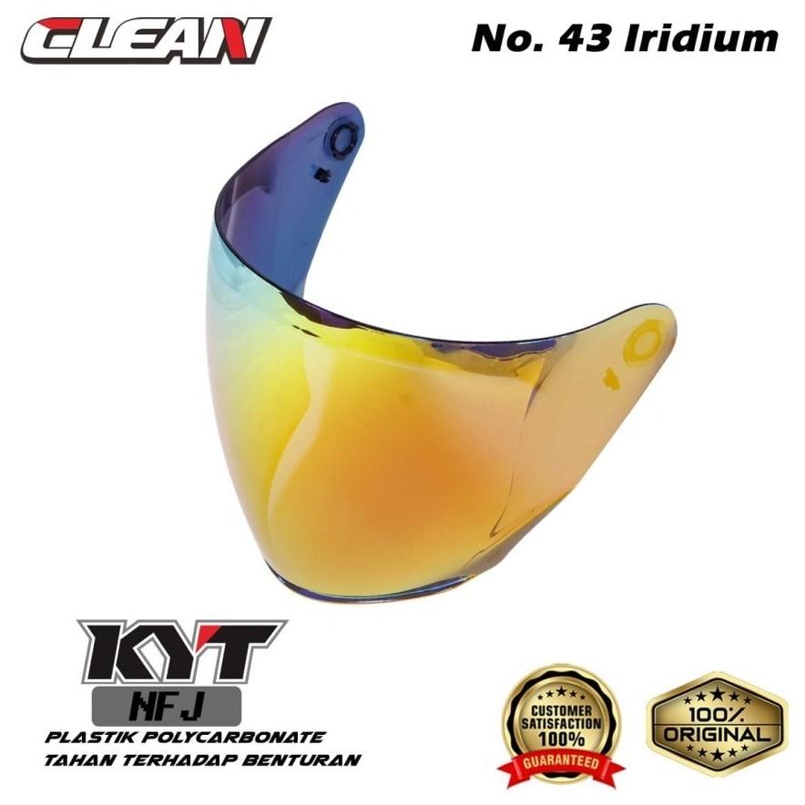 Clean クリーン Helmet Visor Iridium No.43 Color：Revo Red NFJ ヘルメットシールド ヘルメット | ブランド登録なし