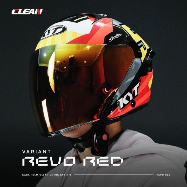 Clean クリーン Helmet Visor Iridium No.43 Color：Revo Red NFJ ヘルメットシールド ヘルメット | ブランド登録なし | 03