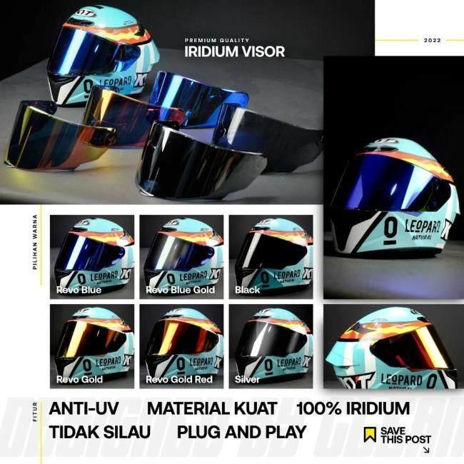 Clean クリーン Helmet Visor Iridium No.45 Color：Revo Blue TT Course ヘルメットシールド ヘルメット | ブランド登録なし | 02