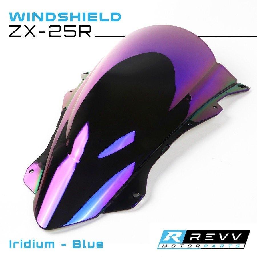 レブ Revv Iridium Windshield Color:Blue ZX-25R ZX-4R ZX-4RR レブ Revv Iridium Windshield Color:Blue ZX-25R ZX-4R ZX-4RR