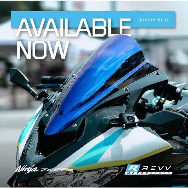 レブ Revv Iridium Windshield Color：Blue ZX-25R ZX-4R ZX-4RR