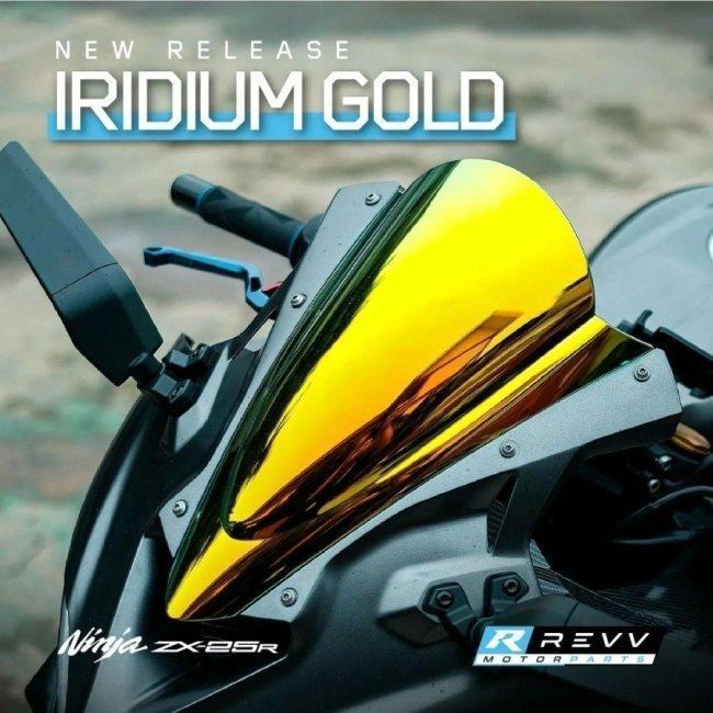Revv レブ Iridium Windshield Color:Gold ZX-25R ZX-4R ZX-4RR Revv レブ Iridium Windshield Color:Gold ZX-25R ZX-4R ZX-4RR